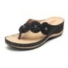 orthopedic  lightweight  arch  support  flowers  clip  toe  sandals