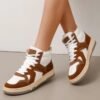 colorblock  lace  up  front  skate  shoes  1