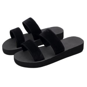 velvet  straps  slippers