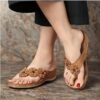 orthopedic  lightweight  arch  support  flowers  clip  toe  sandals