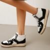 colorblock  lace  up  front  skate  shoes  1