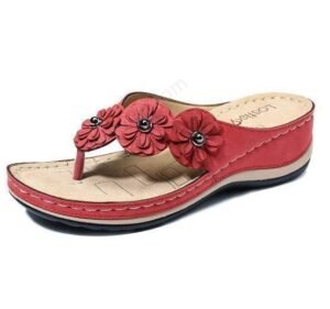 orthopedic  lightweight  arch  support  flowers  clip  toe  sandals