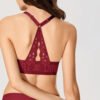 Lacy Racerback Push Up Bra