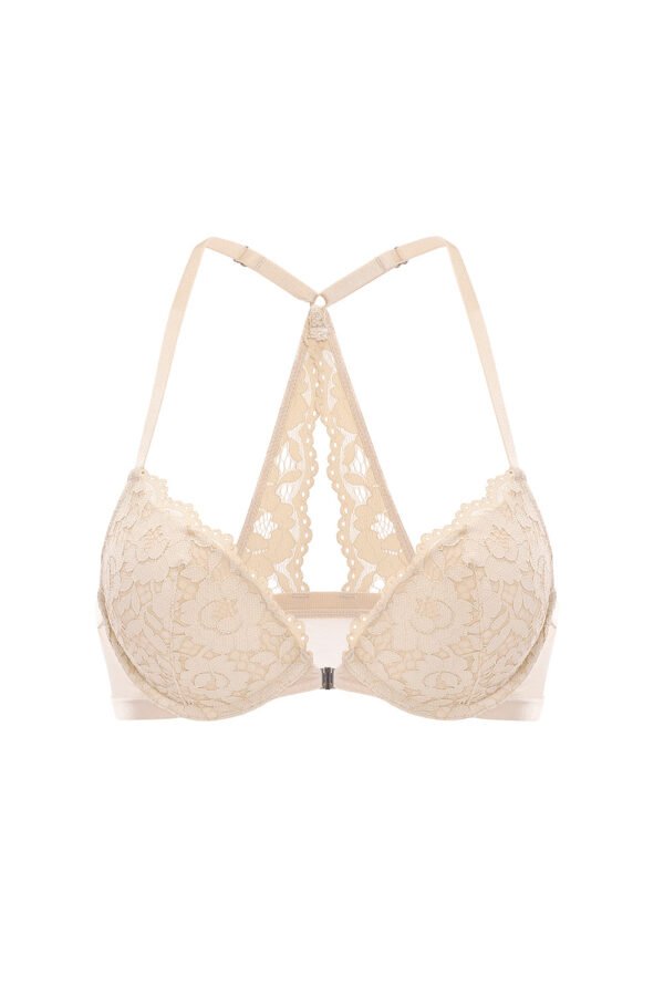 Lacy Racerback Push Up Bra