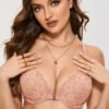 3 Pack Lacy Racerback Push Up Bra