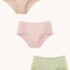 3 Pack Cheeky Floral Lace Panty
