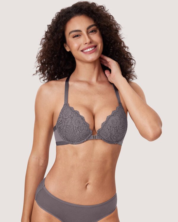 Lacy Racerback Push Up Bra