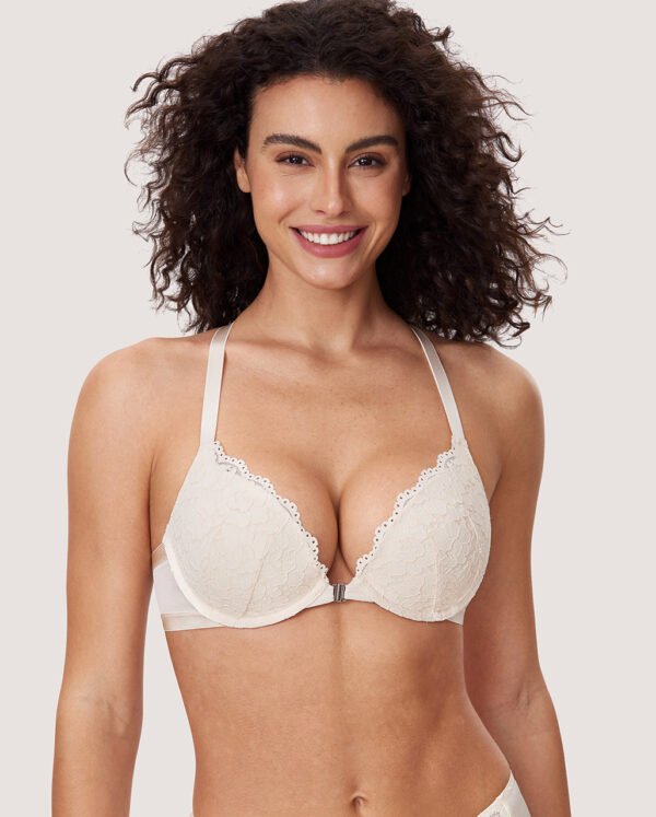 Lacy Racerback Push Up Bra