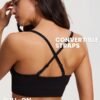 Ribbed Wireless Push Up Bra