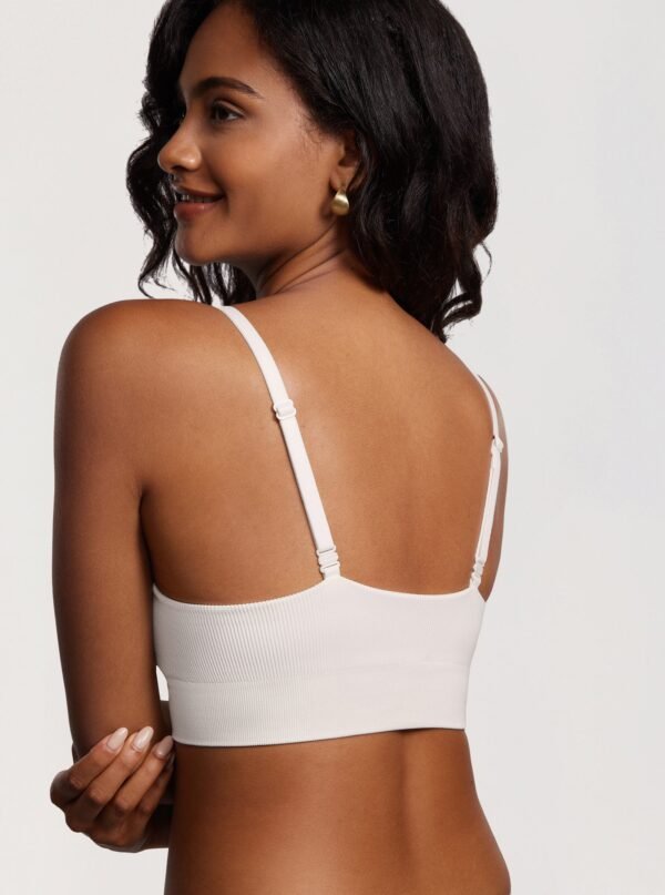 Ribbed Wireless Push Up Bra