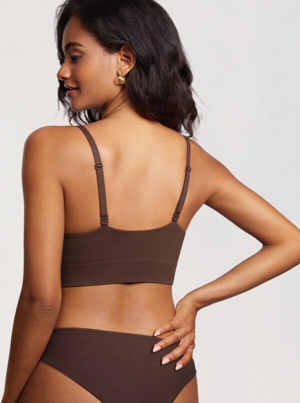 Ribbed Wireless Push Up Bra