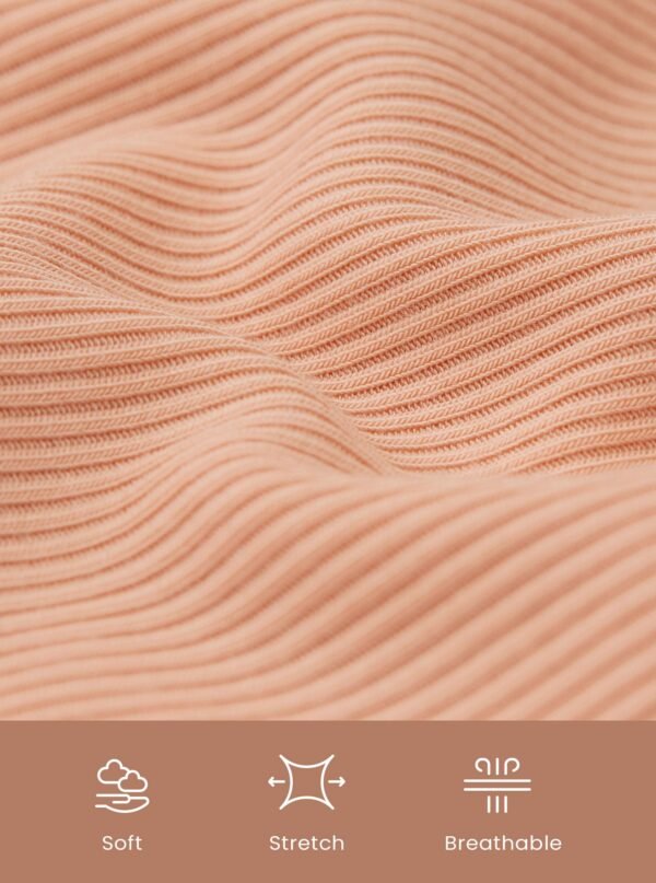 Ribbed Wireless Push Up Bra