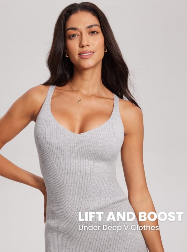 Ribbed Wireless Push Up Bra