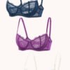 3 Pack Sexy Lace Push Up Balconette Bra