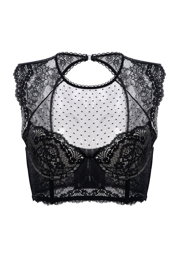 Sexy Lace Mesh Corset Top
