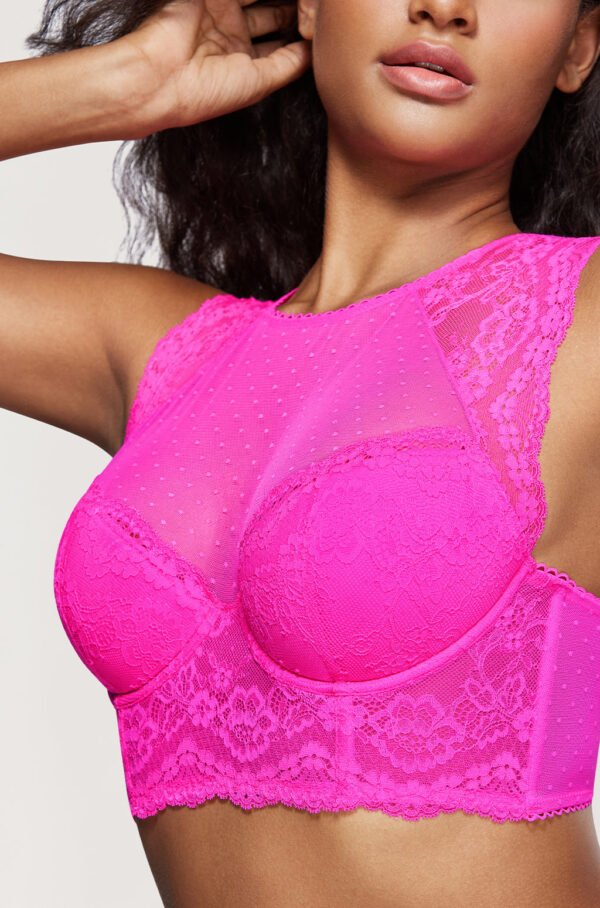 Sexy Lace Mesh Corset Top