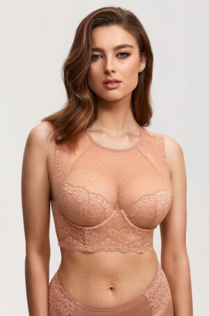 Sexy Lace Mesh Corset Top