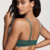 Lacy Underwire Plunge Push Up Bra