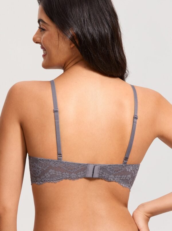 Lacy Mesh Contour Plunge Bra