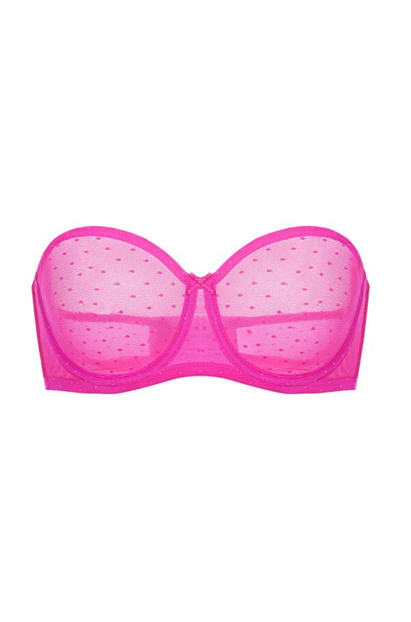 Sexy Mesh Strapless Bra