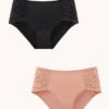 2 Pack Cheeky Floral Lace Panty