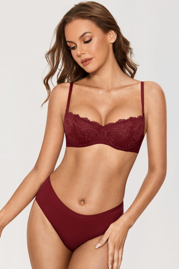 Sexy Lace Push Up Balconette Bra
