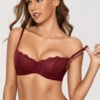3 Pack Sexy Lace Push Up Balconette Bra