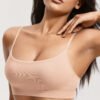 Ribbed Scoop Neck Seamless Bralette