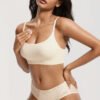 Ribbed Scoop Neck Seamless Bralette