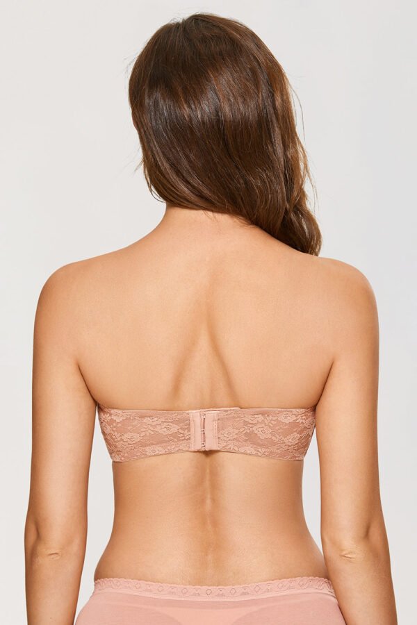 Attractive See-Through Lace Strapless Bra