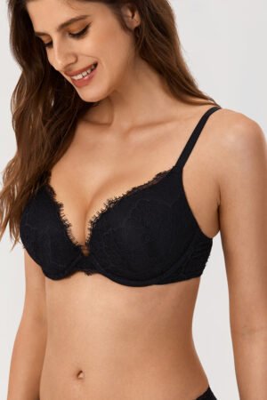 Jomarley™ Lace Push Up Plunge Bra