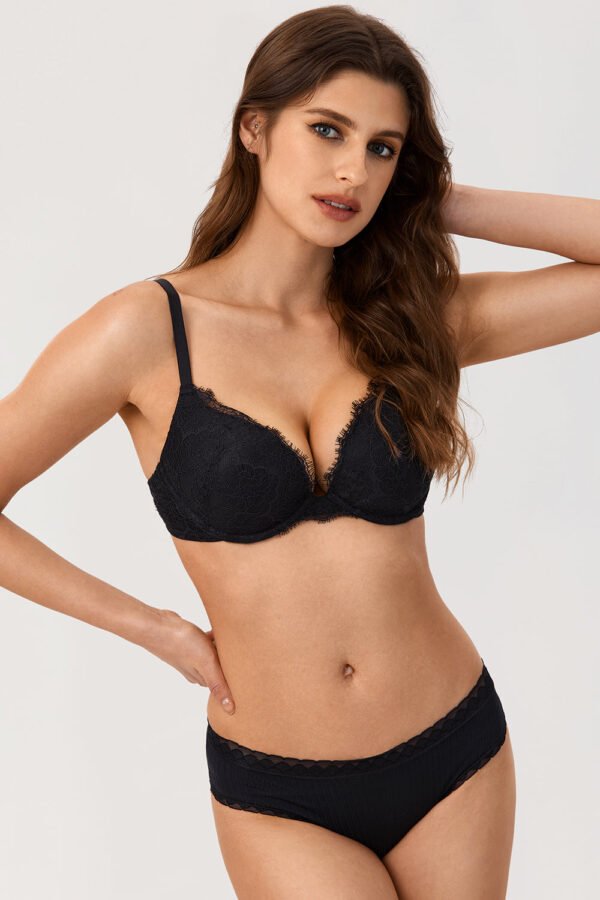 Jomarley™ Lace Push Up Plunge Bra