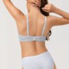 Lacy Underwire Plunge Push Up Bra