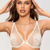 Mesh Lace Plunge Minimizer Bra