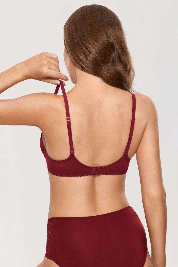 Natural See-Through Lace Demi Bra