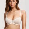 Natural See-Through Lace Demi Bra