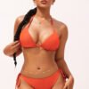 Sexy Ribbed Triangle Bikini Set