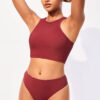 Ribbed High-Waisted Bikini Bottom