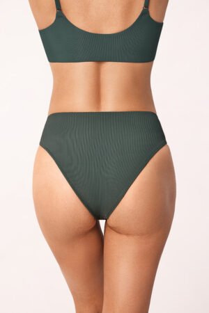 Ribbed High-Waisted Bikini Bottom