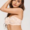Attractive See-Through Lace Strapless Bra