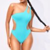 Sexy One shoulder One-Piece Swimsuit